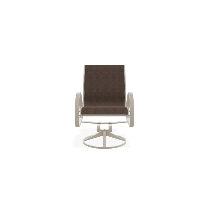 Fauteuil de patio pivotant Hiraku, Moka Sunbrella®, Désert texturé