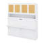 Unité de lit pliante verticale avec compartiment de rangement supérieur, lampe intégrée et connectivité USB-868246593