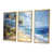 Toile avec cadre flottant or