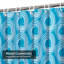 Rideau de douche abstrait abstrait avec tourbillons et 12 crochets-375617012