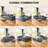 Boneless 17“H 4 In 1 Steel Foldable Sofa Bed Ottoman, 72"L x 34"W Folding Guest Bed With Memory Foam Mattress, Foldaway Guest Sleeper Bed With Adjustable Backrest-1371025373