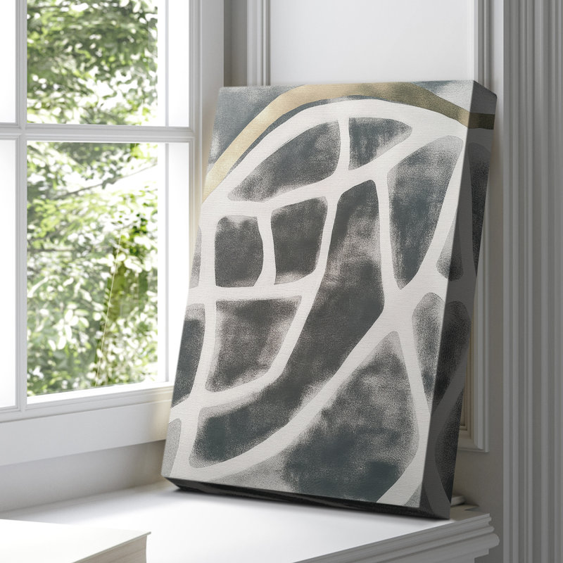 Abstrait, toile tendue avec châssis de format CD XXI - Prêt à être accroché, H 27 po x l 18 po