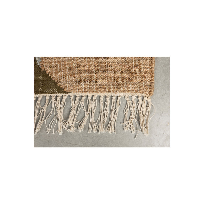 Pavilion Abstract Area Rug in Brown, Rectangle 6'5" x 10'