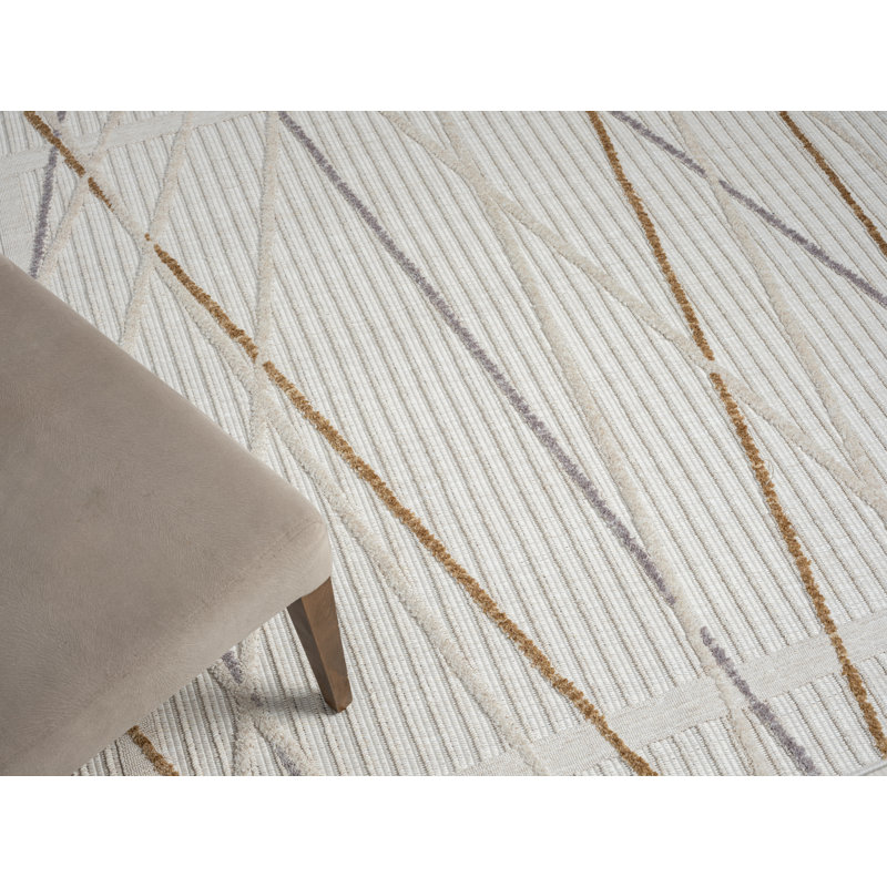 Luna cream Rug, Rectangular 160 x 230cm