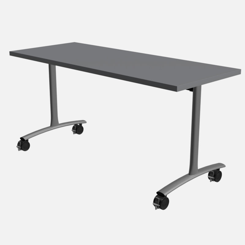 Table de formation Gard Ultra Flip avec roulettes, Gris Shaker, H 29 po x l 60 po x P 24 po