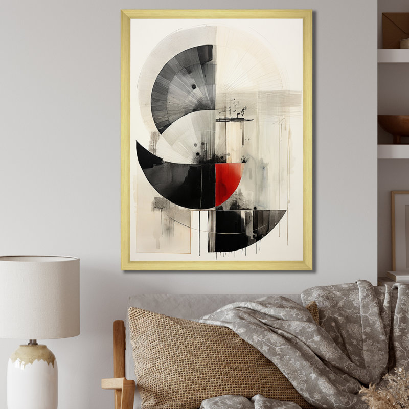 Asian Art Seashell Sumi VIII - Asian Canvas Print, H 32 po x l 24 po x P 1 po, Impression dorée sur toile encadrée