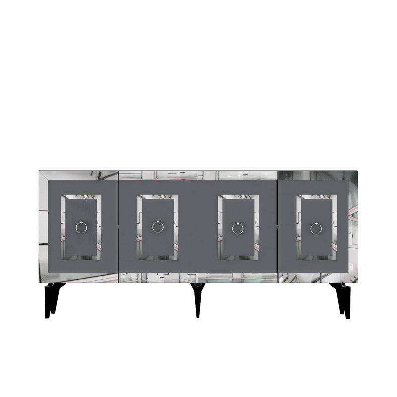 Brylyn 150 cm W Console Table, Grey/Silver