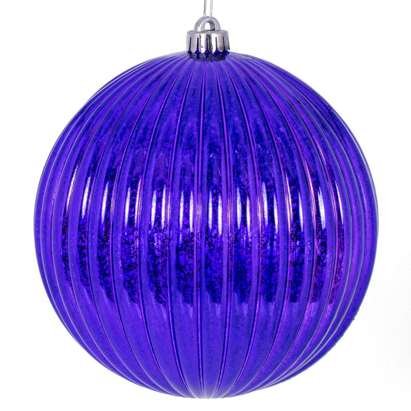 Ensemble de 6 boules de Noël Chistmas, Mauve