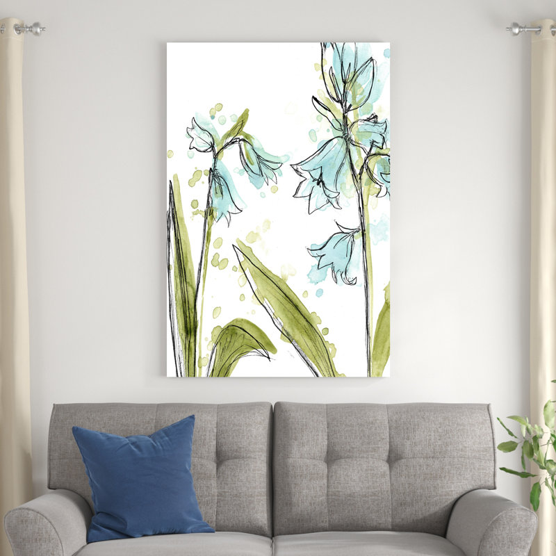 " Spring Contours IV " by June Erica Vess Painting Print, 48" H x 32" W