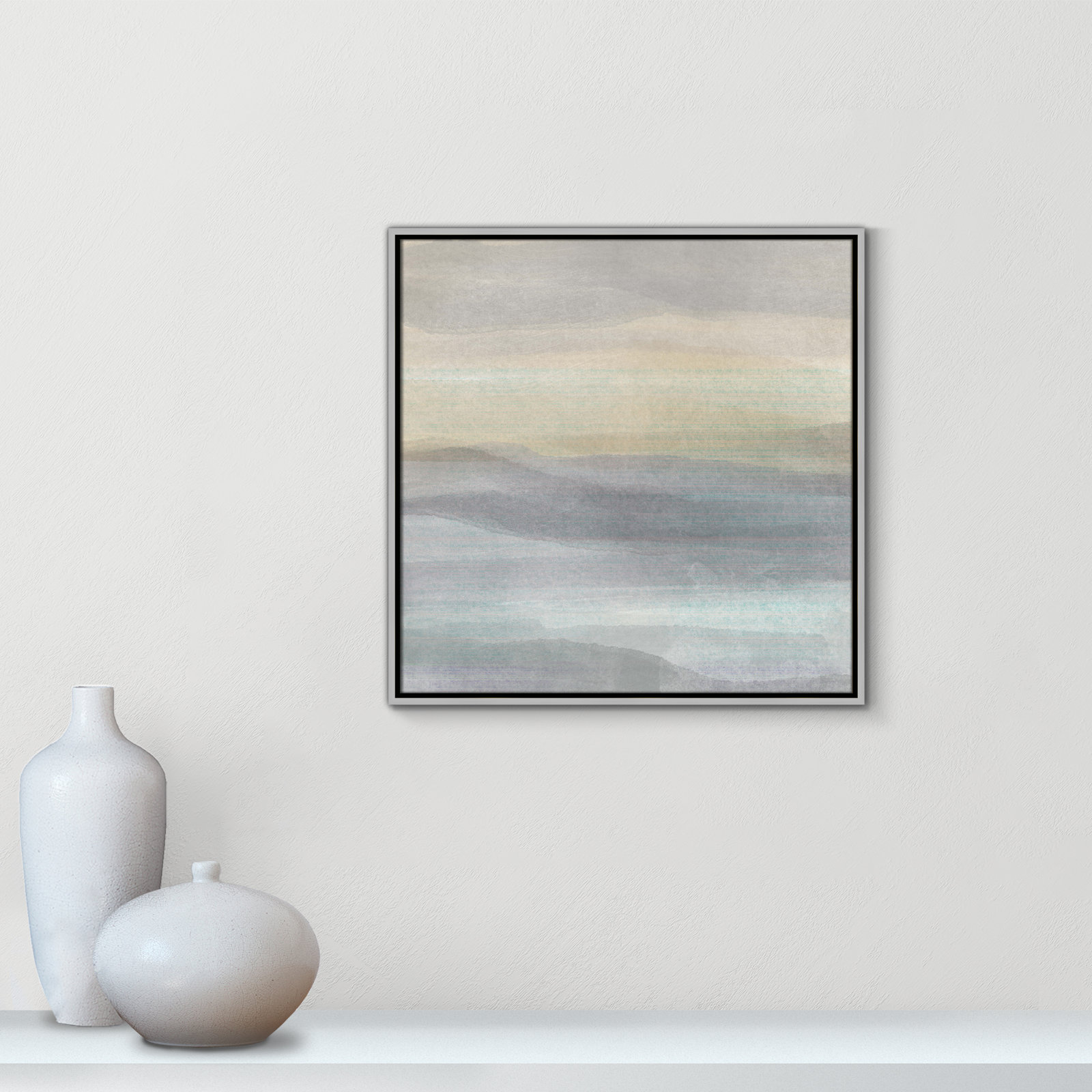 Finnian "Concept of Life" Print, 25.5" W x 25.5" H, Silver