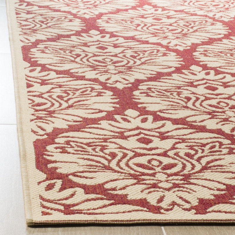Emmanuel 100 Performance Ikat Indoor/Outdoor Area Rug, Square 6'7"