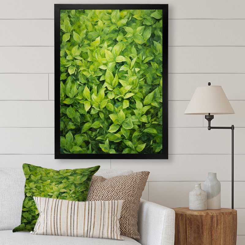 Herbes, thym, passage 1 - Art floral, Cadre photo noir, H 44 po x l 34 po x P 1,5 po