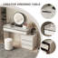 Meuble-lavabo moderne 41,34 po avec commode avec tabouret et miroir