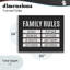 Giclée encadrée noire Family Rules-1383150027-1383150022