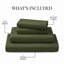 Ensemble de draps en bambou ultra doux - ensemble de 4 pièces - infroissable - feuilles de refroidissement avec poches profondes-612286708-648190612