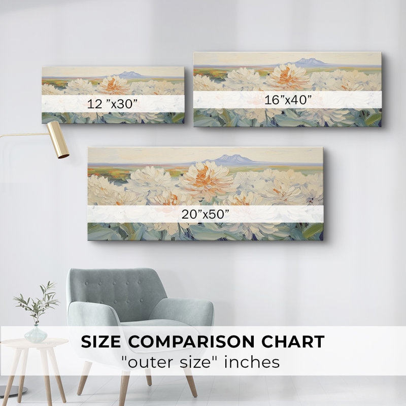 Botanical Series-CXCII- Toile tendue avec châssis - Prêt à accrocher, H 12 po x l 30 po