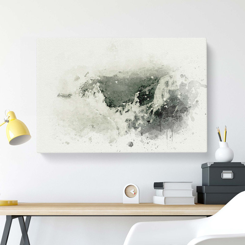 The Jurassic Coast in England in Abstract - Wrapped Canvas, 50cm H x 76cm W x 3cm D
