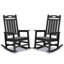 Ensemble de chaises à bascule d'extérieur surdimensionnées pour adultes en PEHD toutes saisons-315073053