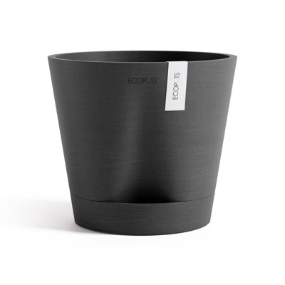Ecopots Venice Indoor/Outdoor Modern Recycled Plastic Flower Pot Planter W/ Water Reservoir