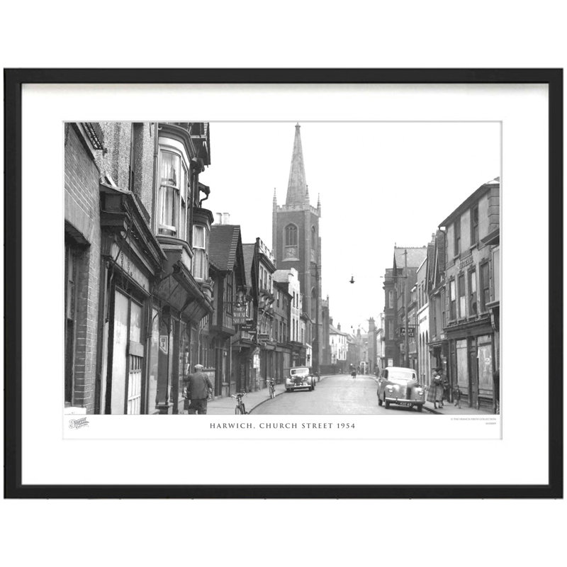 Harwich, Church Street 1954 by Francis Frith - Single Picture Frame Print, 28cm H x 36cm W x 2.3cm D