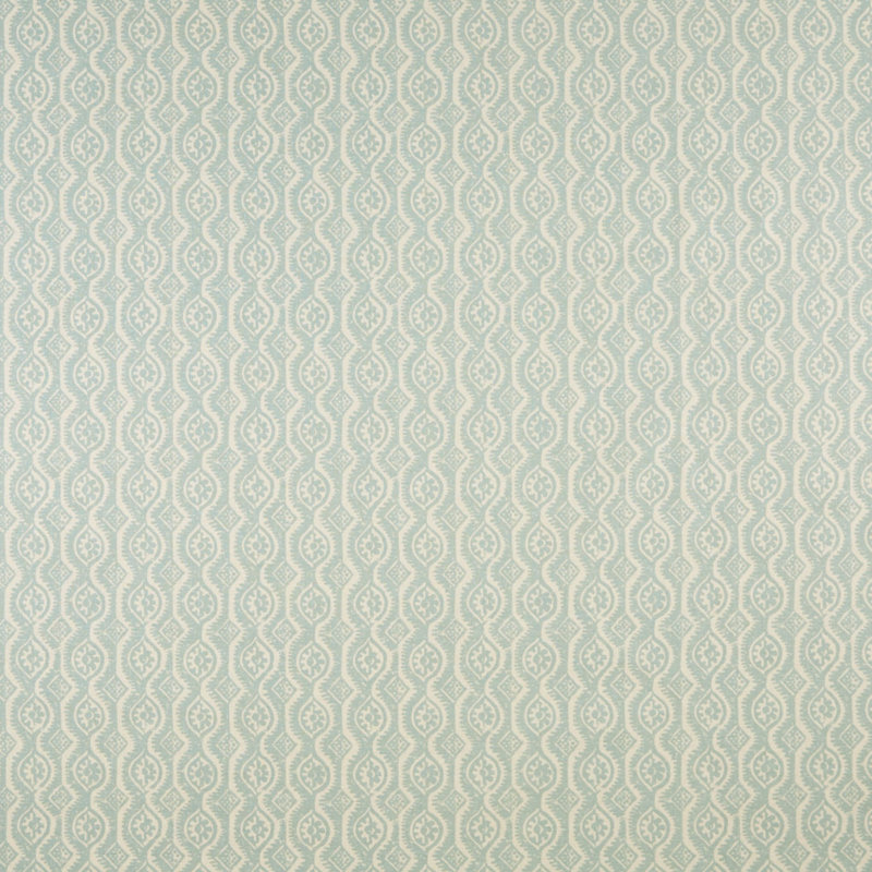 Small Damask Fabric, Aqua