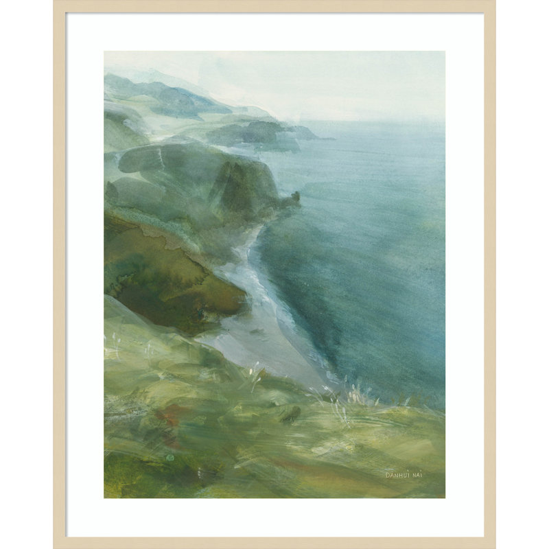 «Echoes of a Shoreline Wood», reproduction d'art encadrée, H 41 po x l 33 po