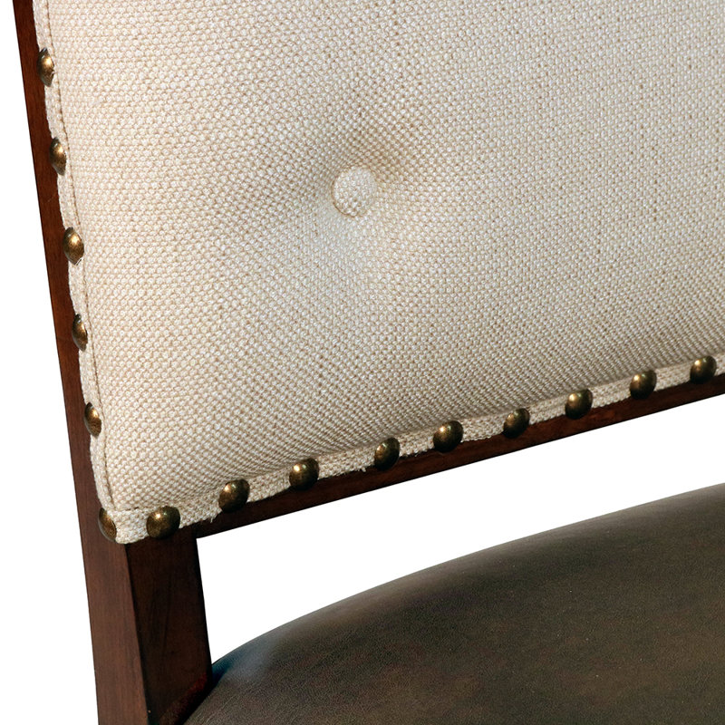 Chaise d'appoint Darrick, Brun, Brun/beige