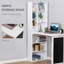 Bureau de bureau mural pliable avec tableau noir et tablette latérale pliable-459330961