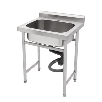 25" X 22" Stainless Steel Large Utility Sink Single Bowl