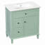 Meuble-lavabo de salle de bain avec tiroir rabattable-348636938