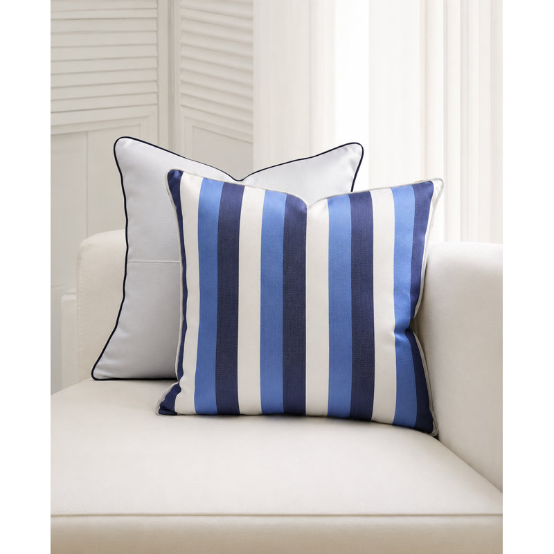 Kutnu Awning Stripe Pillow, Square 20"H x 20"W