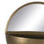 Metal Round Mirror with Shelves