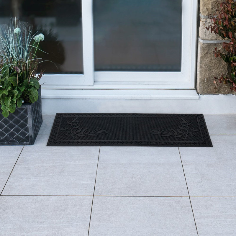 Non-Slip Floral Outdoor Doormat