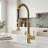 Edison 19" H 1-handle Pull-Down 2-Function Sprayer Touchless Kitchen Faucet-68838176