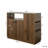 Kitchen Sideboard, Small  Countertop Organizer, Tabletop Cabinet With 2 Glass Sliding Door,3 Side Drawers & 1 Small Display Shelves, Counter Cabinet For Kitchen, Living Room, Dinning Area