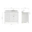 Aberdeenshire 42" Single Bathroom Vanity with Carrara White Marble Top-85364149
