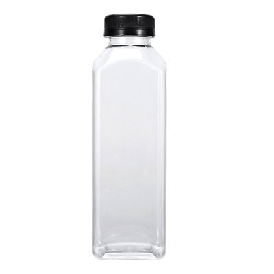 Récipients à boisson transparents réutilisables transparents avec couvercles pour jus de fruits