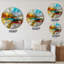 Horloge murale moderne impressionniste-73197244