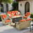 Orange rouge vif