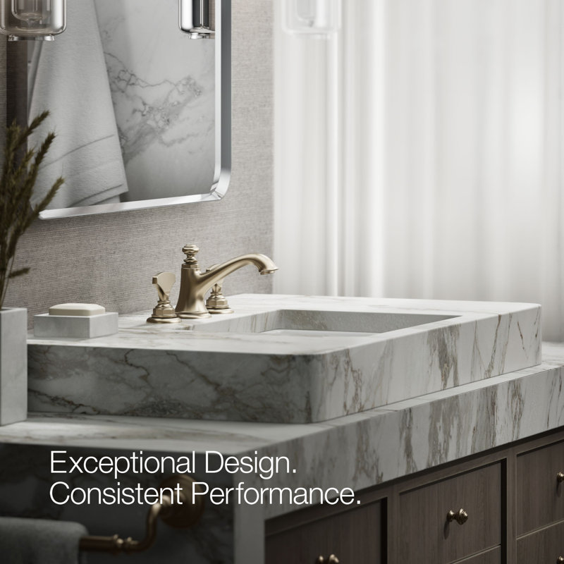 Artifacts Widespread Bathroom Sink Faucet Handles, Vibrant Brushed Bronze
