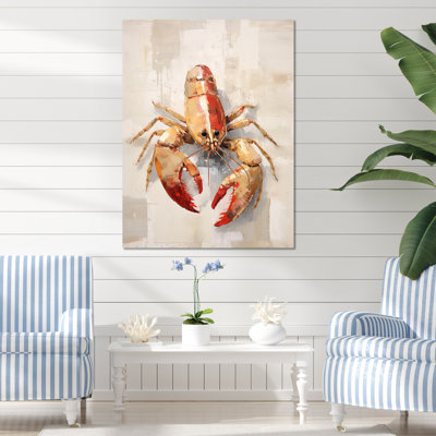 Grazing Lobster, reproduction d'art sur toile