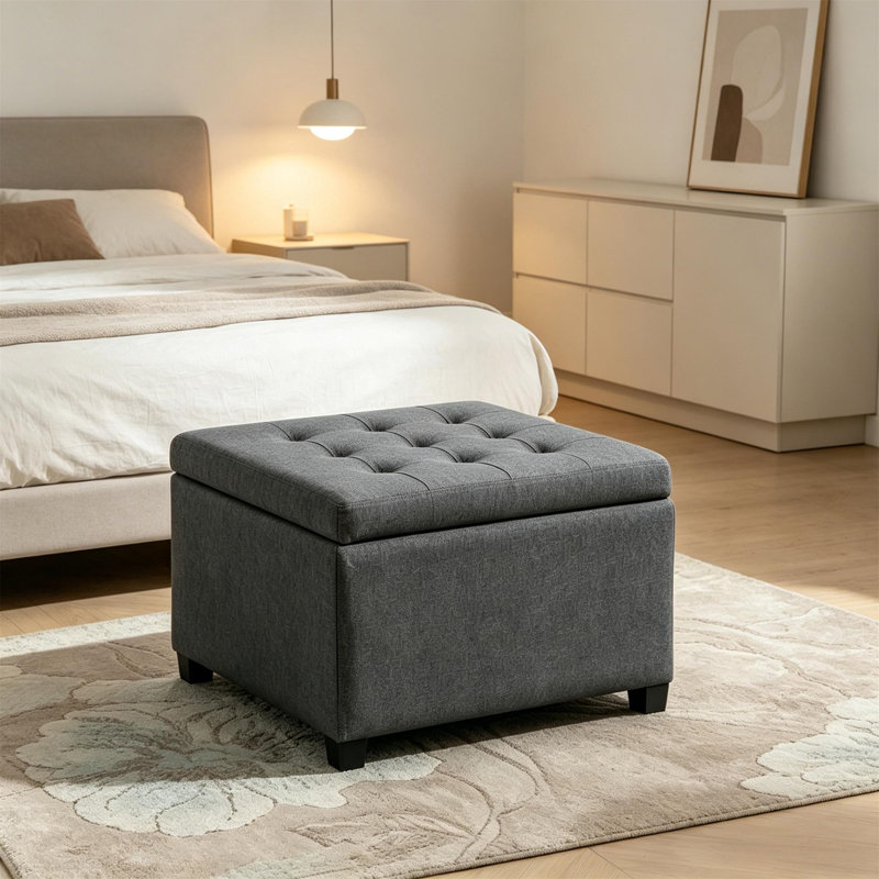 Banc de rangement de style rétro