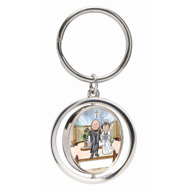 Mariage personnalisé - Porte-clés intérieur, Oui