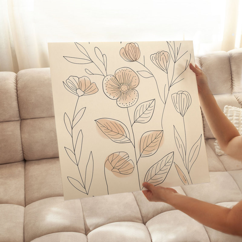 «Botanical Minimalist Bohemian Botanicals VI», reproduction d'art non encadrée, H 18 po x l 18 po