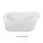MTI Solutions 60" Freestanding Soaking Bathtub-126708838