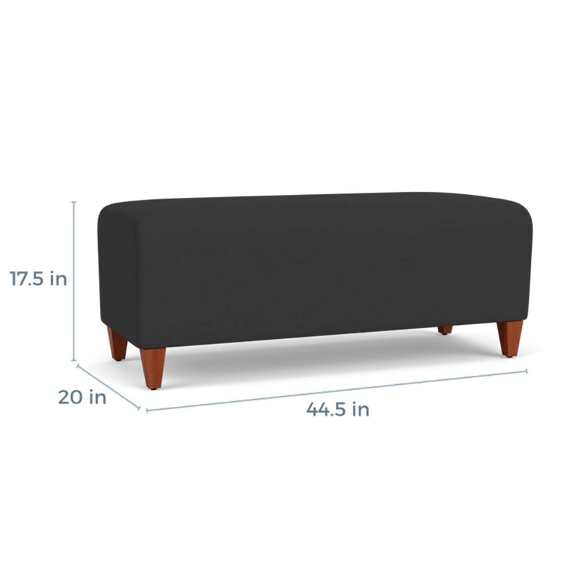 Banc de réception Siena, Cerisier, Graphite portes ouvertes