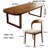 Minimalist Modern Solid Wood Dining Table Set-105018581-105018583-125120995