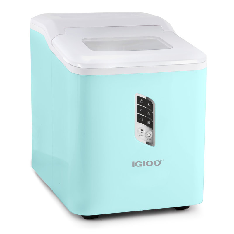 Machine à glaçons autonettoyante 26 livres Igloo, Turquoise