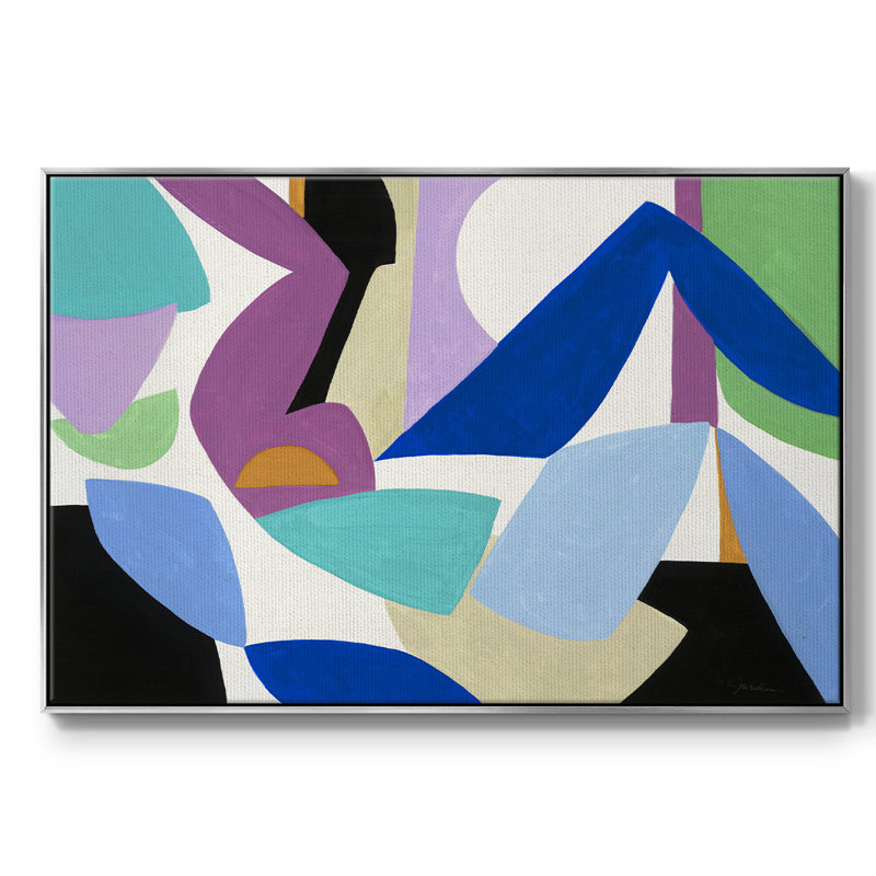 " Ode To Matisse I ", Silver, 17" H x 25" W x 2" D