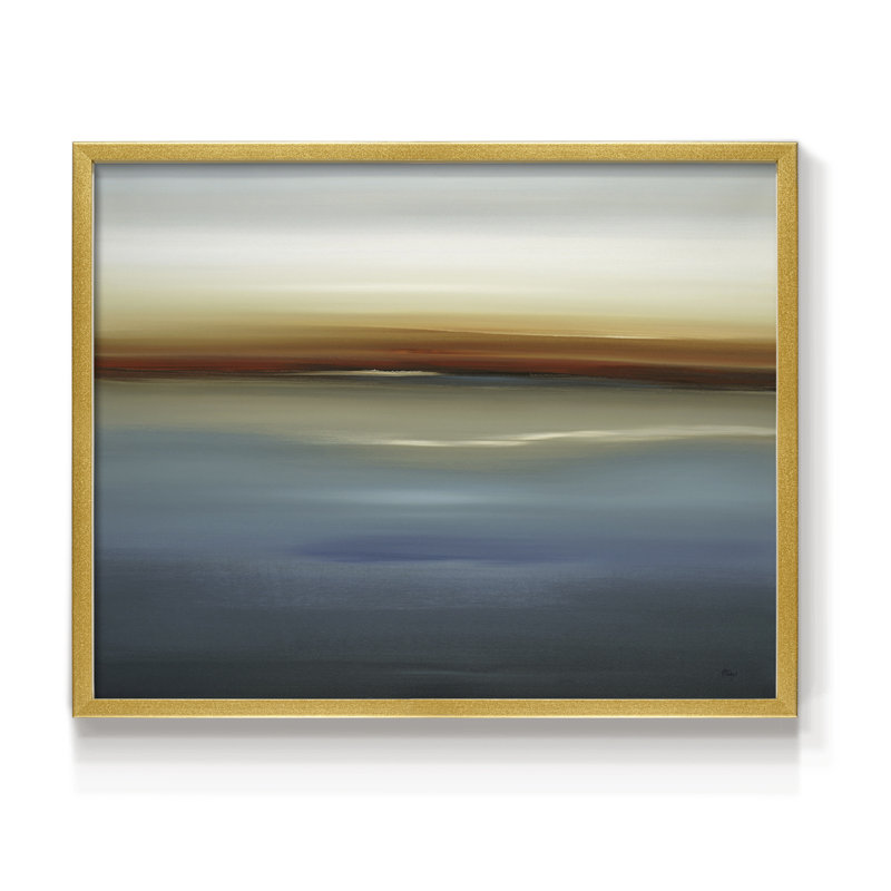 «Beside the Blue II», reproduction encadrée, H 8 po x l 10 po, Doré